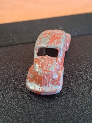 Vintage Cracker Jack Gumball Metal Red Prize Toy Tootsie toy Airflow Coupe (F3) - Thumbnail 2