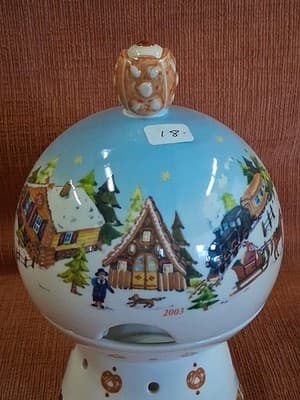 Villeroy & Boch German Apple Warmer Apfelbrater 2003 Christmas MISSING INSERT - Thumbnail 2