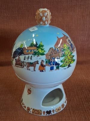 Villeroy & Boch German Apple Warmer Apfelbrater 2003 Christmas MISSING INSERT - Thumbnail 4