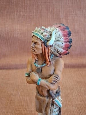 Vintage Castagna Broken Arrow Indian Warrior 1993 - Thumbnail 2