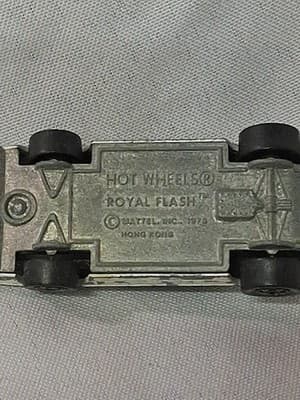 Vintage 1978 Hot Wheels Diecast 1/64 White Royal Flash Lotus Union Jack Car - Thumbnail 5