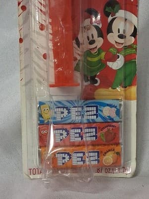 New PEZ Christmas Mickey Mouse with Hat Dispenser with Candy - Thumbnail 2