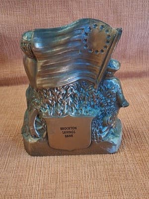 VTG The Spirit of '76 1776 Metal Coin Bank Northfield Savings VT Vermont - Thumbnail 5