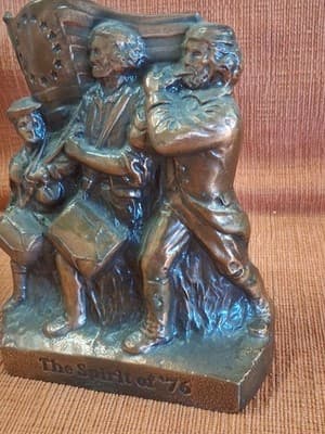 VTG The Spirit of '76 1776 Metal Coin Bank Northfield Savings VT Vermont - Thumbnail 3