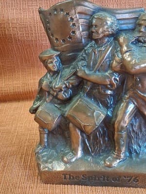 VTG The Spirit of '76 1776 Metal Coin Bank Northfield Savings VT Vermont - Thumbnail 2