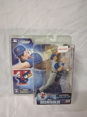 2003 MCFARLANE SERIES 4 ERIC HINSKE GREY JERSEY NIB TORONTO BLUE JAYS