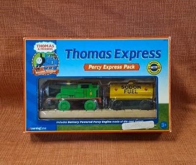 Thomas and Friends Wooden Railway Battery Powered Percy Express Pack IN Orig BOX
