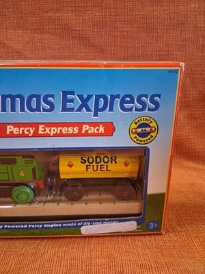 Thomas and Friends Wooden Railway Battery Powered Percy Express Pack IN Orig BOX - Thumbnail 3