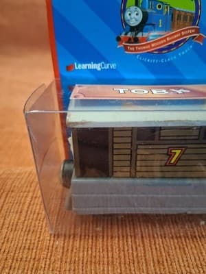 TOBY (1999) ORIGINAL BOX Thomas Wooden BROWN LABEL RELEASE - Thumbnail 3