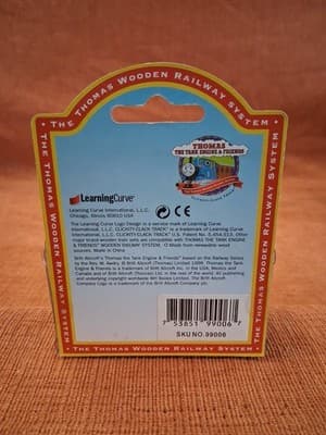 2004 Learning Curve Thomas Train Wood Railway Percy The Green Engine Used w Box - Thumbnail 6