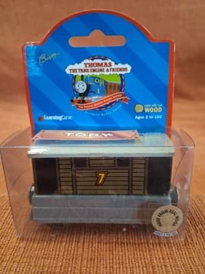 TOBY (1999) ORIGINAL BOX Thomas Wooden BROWN LABEL RELEASE - Thumbnail 2