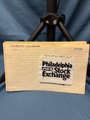 Exclusive Pre Production Design Logo Patch Philadelphia Stock Exchange