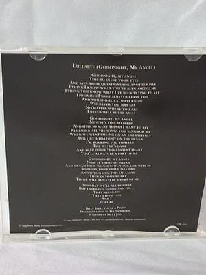 Billy Joel Lullabye (Goodnight My Angel) Single 1994 Sony CD - USED - Thumbnail 3