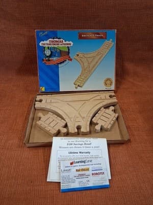 Thomas The Tank Engine & Friends Wooden Railway Switch T-Track in box 1996 - Thumbnail 4