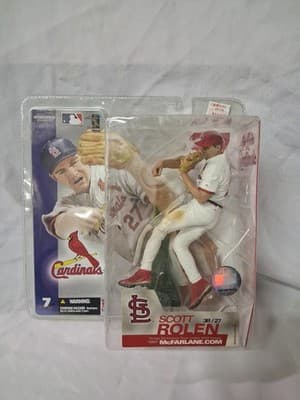 NEW 2003 McFarlane MLB Series 7 Scott Rolen St Louis Cardinals White Jersey Var