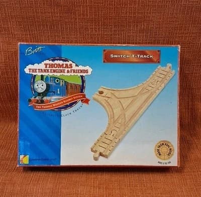 Thomas The Tank Engine & Friends Wooden Railway Switch T-Track in box 1996