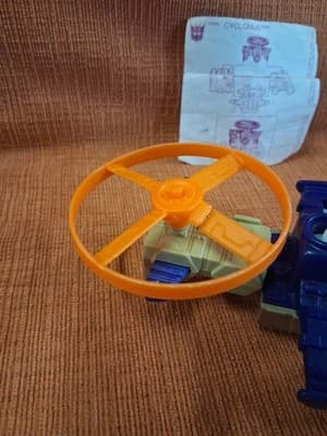 2002 McDonalds Happy Meal Transformers Armada Cyclonus Toy Broken Blade - Thumbnail 3