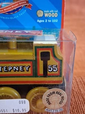 2000 Thomas & Friends STEPNEY 55 Wooden Train New Vintage IN BOX Used Condition - Thumbnail 3