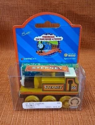 2000 Thomas & Friends STEPNEY 55 Wooden Train New Vintage IN BOX Used Condition