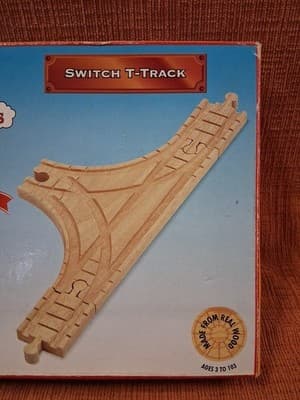 Thomas The Tank Engine & Friends Wooden Railway Switch T-Track in box 1996 - Thumbnail 3