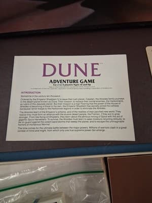 PARKER BROTHERS DUNE VINTAGE 1984 Board Game COMPLETE VG Condition - Thumbnail 5