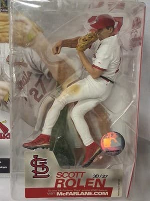 NEW 2003 McFarlane MLB Series 7 Scott Rolen St Louis Cardinals White Jersey Var - Thumbnail 2
