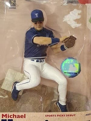 McFarlane Toys Michael Young Texas Rangers Sports Picks Debut MLB Action Figure - Thumbnail 2