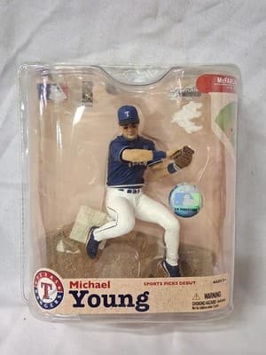 McFarlane Toys Michael Young Texas Rangers Sports Picks Debut MLB Action Figure