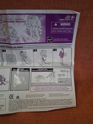 Transformers Energon Command Ravage Incomplete Hasbro Terrorcon Basic Class 2003 - Thumbnail 9