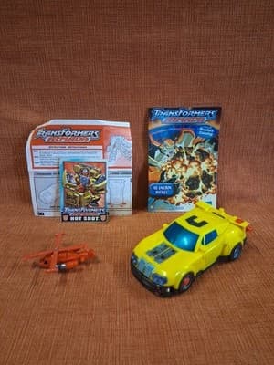 Hasbro Transformers Armada HOT SHOT + Minicon JOLT 2003 Action Figure Incomplete
