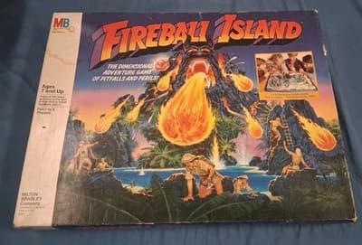 Vintage Fireball Island Milton Bradley 100% Complete 100% Original - 1986 Nice!