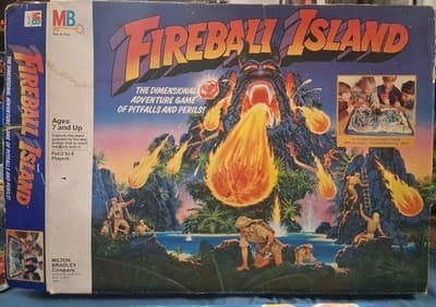 Vintage Fireball Island Milton Bradley 100% Complete 100% Original - 1986 Nice! - Thumbnail 2