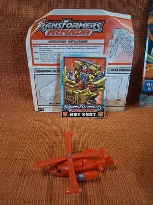 Hasbro Transformers Armada HOT SHOT + Minicon JOLT 2003 Action Figure Incomplete - Thumbnail 3