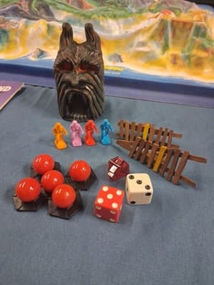Vintage Fireball Island Milton Bradley 100% Complete 100% Original - 1986 Nice! - Thumbnail 9