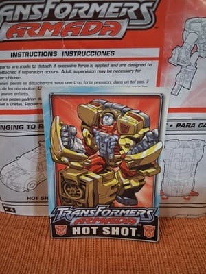 Hasbro Transformers Armada HOT SHOT + Minicon JOLT 2003 Action Figure Incomplete - Thumbnail 4