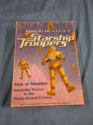 Vtg 1976 Avalon Hill Starship Troopers Bookcase BoardGame SciFi Wargame Heinlein