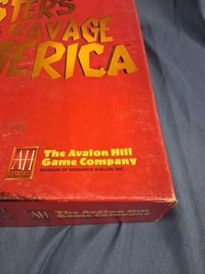 Avalon Hill Boardgame Monsters Ravage America Box Fair/EX - Thumbnail 4