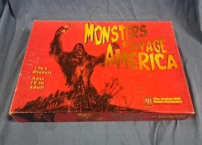 Avalon Hill Boardgame Monsters Ravage America Box Fair/EX