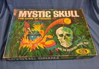 Vintage Mystic Skull the Game of Voodoo Board Game 1964 Ideal See Photos