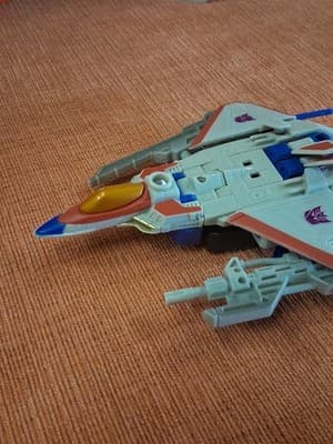 Transformers Energon Starscream Deluxe Class Hasbro 2004 Powerlinx Battle Figure - Thumbnail 7
