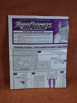 Transformers Armada DEMOLISHOR/Mini-Con BLACKOUT/Instructions2002 99% COMPLETE - Thumbnail 11