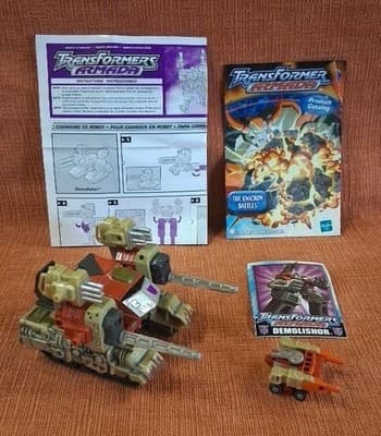 Transformers Armada DEMOLISHOR/Mini-Con BLACKOUT/Instructions2002 99% COMPLETE