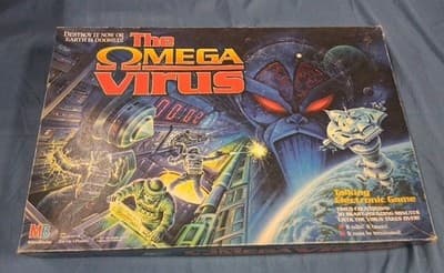 Vintage Milton Bradley The Omega Virus Board Talking Game 100% Complete w/ Card