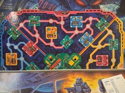 Vintage Milton Bradley The Omega Virus Board Talking Game 100% Complete w/ Card - Thumbnail 3