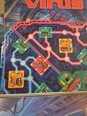 Vintage Milton Bradley The Omega Virus Board Talking Game 100% Complete w/ Card - Thumbnail 4