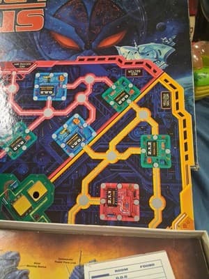 Vintage Milton Bradley The Omega Virus Board Talking Game 100% Complete w/ Card - Thumbnail 5