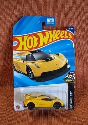 2024 Hot Wheels Pagani Zonda R Race Day #3 Yellow Car 1/64 Toy Vehicle NEW