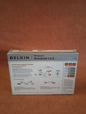 Belkin Wireless G Notebook Card 802.11g 802.11b WiFi LAN PCMCIA New Box - Thumbnail 3