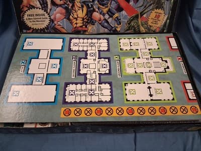 X-Men Under Siege Abridged Edition Board Game 1998 Pressman 18 Figures Complete - Thumbnail 2
