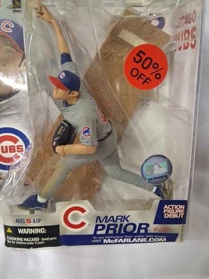 McFarlane Mark Prior Chicago Cubs Series 7 MLB Action Figure Debut New - Thumbnail 2